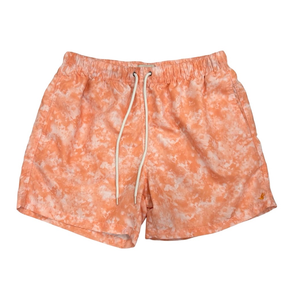Brooksfield Swim Shorts Trunks Peach Orange Tie Dye Size M